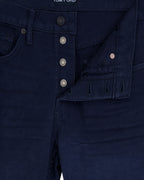 Navy Western Cord Straight Fit Denim