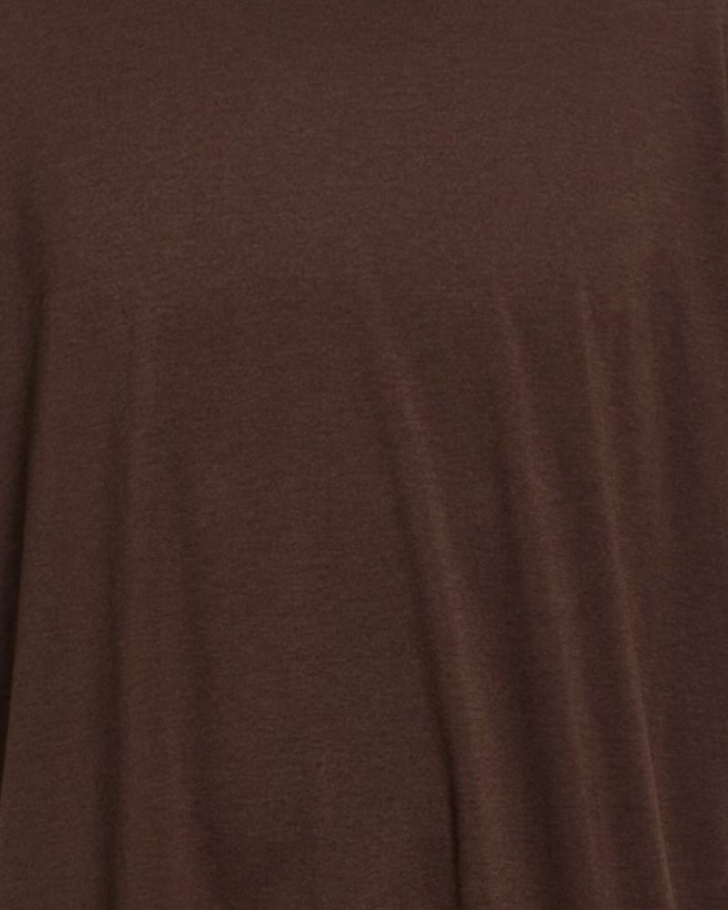 Chocolate Cotton Lyocell T Shirt