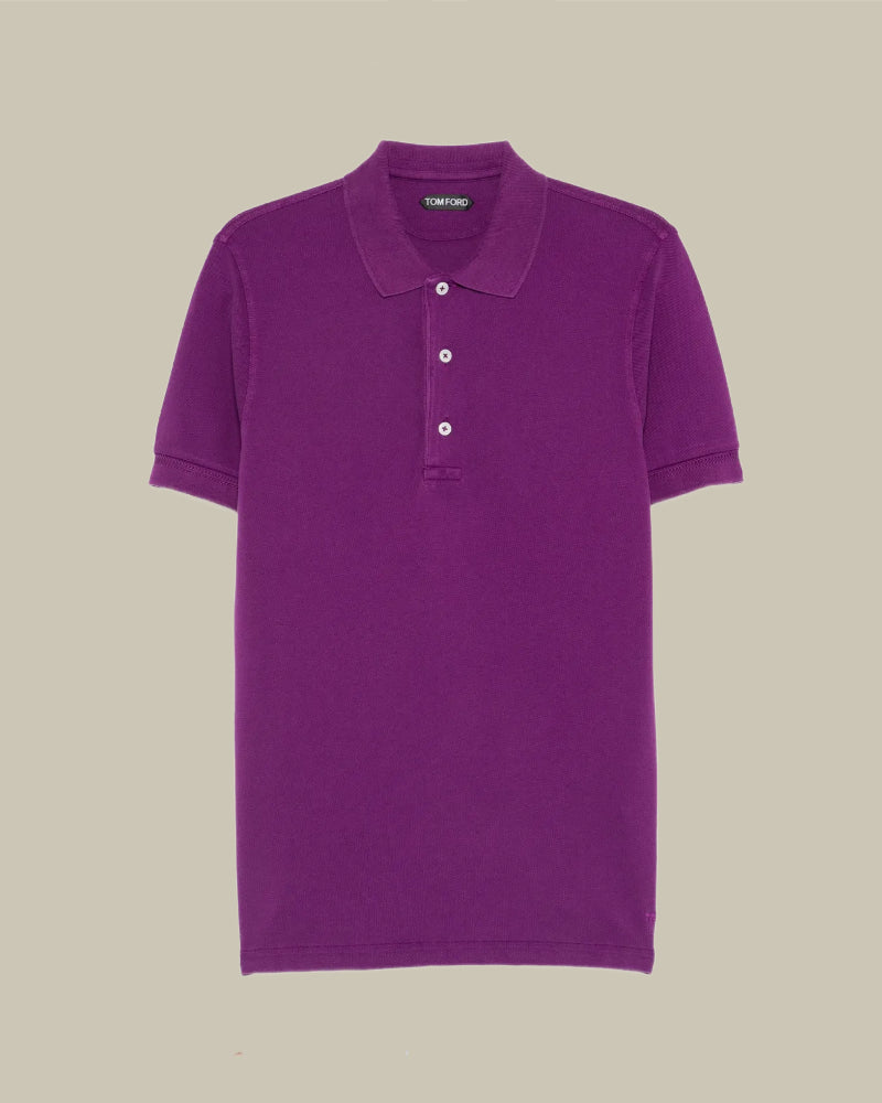 Bright Orchid Lyocell Cotton Polo Shirt