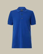 Royal Blue Lyocell Cotton Polo Shirt