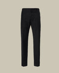 Brushed Cotton Satin Chino Black