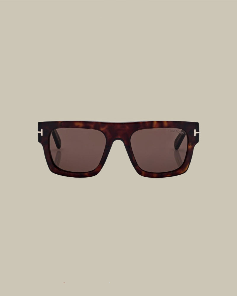 Tortoise Square Frame Sunglasses