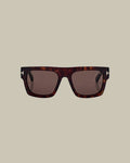 Tortoise Square Frame Sunglasses