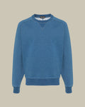 Melange Cotton Blend Crew Neck Sweatshirt