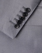 Grey Double Breasted Silk Blazer