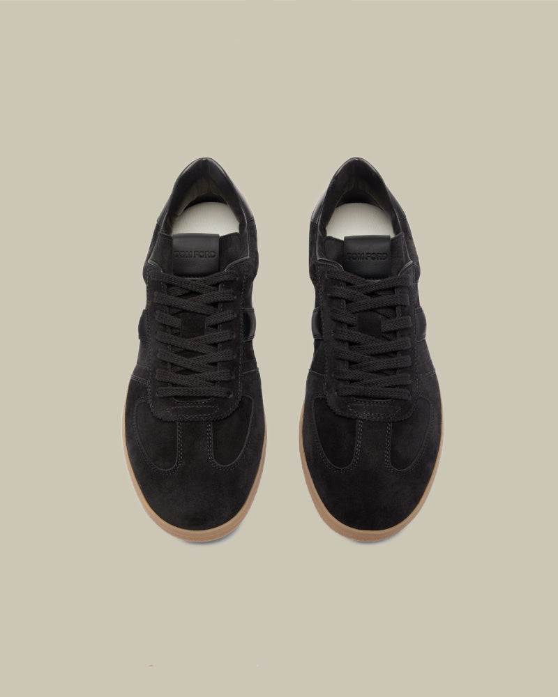 Black Suede T Low Top Sneaker