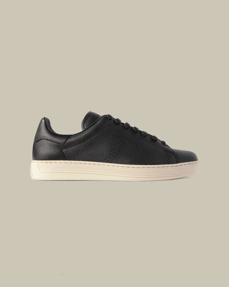 Black Supple Leather Warwick Sneaker
