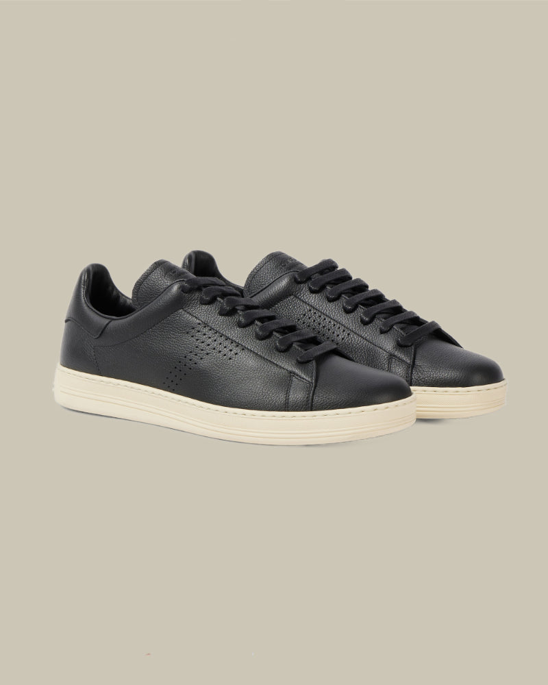 Black Supple Leather Warwick Sneaker