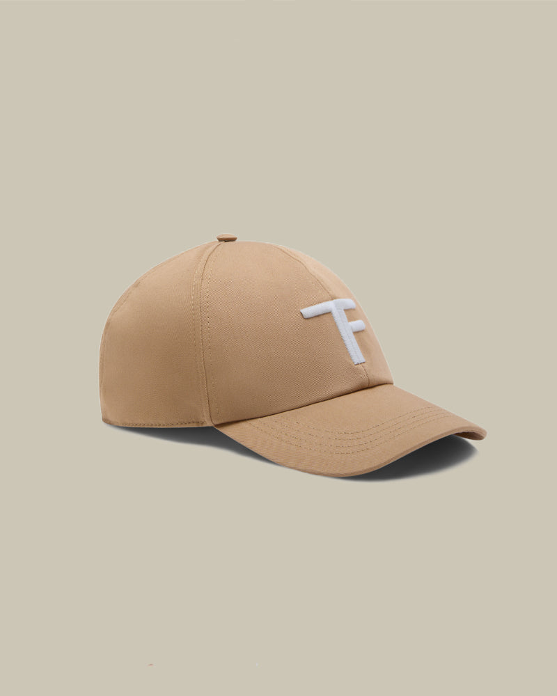 Sand Canvas & Smooth Leather Cap