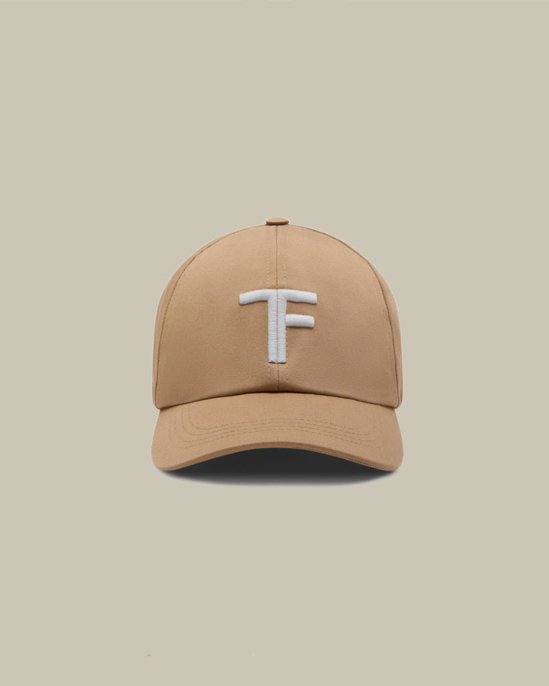 Sand Canvas & Smooth Leather Cap