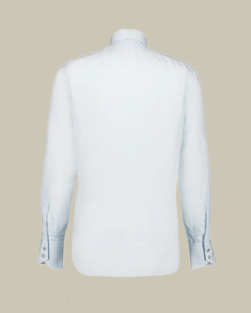 Pale Blue Lyocell Slim Fit Shirt