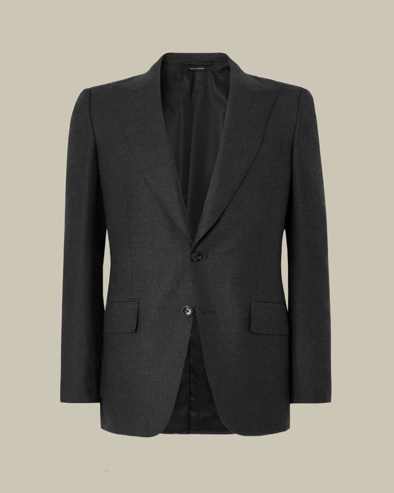 Dyllan Charcoal Flannel Suit