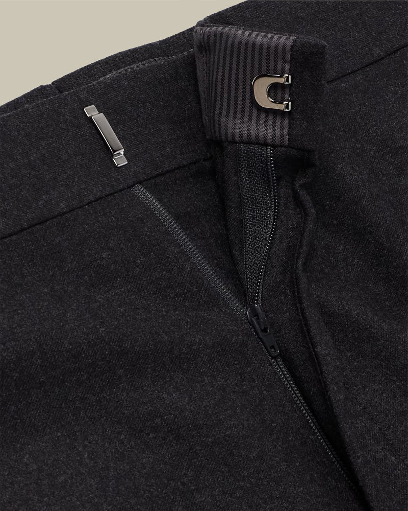 Dyllan Charcoal Flannel Suit