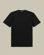 Lyocell Cotton T Shirt Black