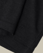 Lyocell Cotton T Shirt Black