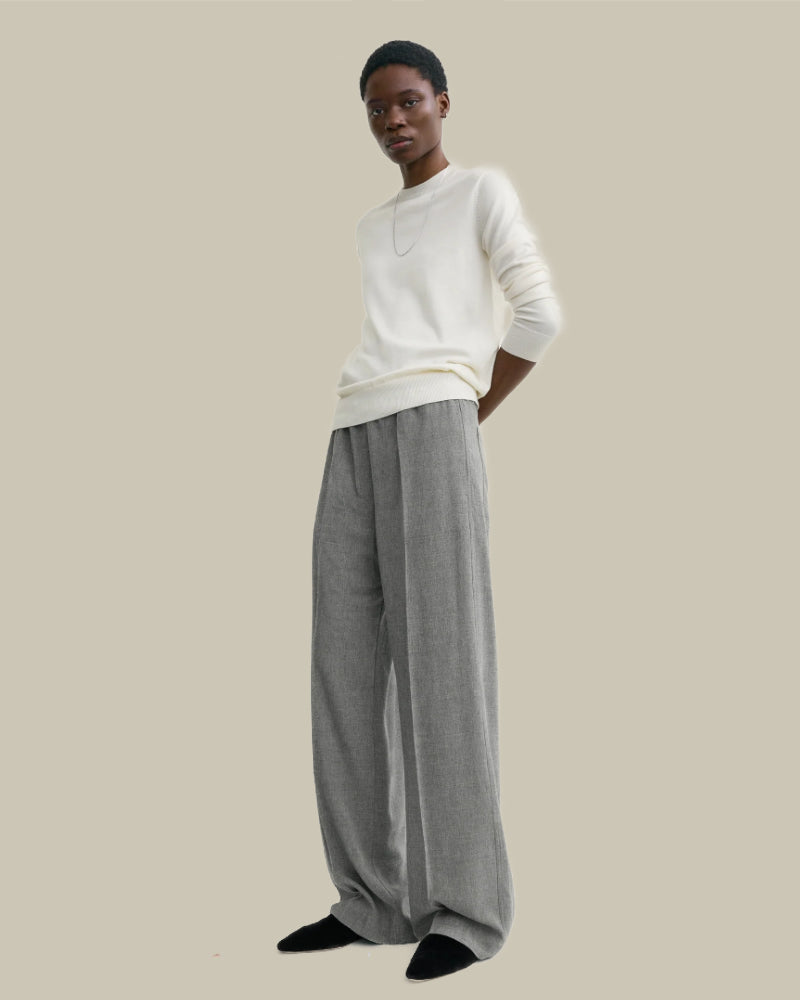 Grey Winter Drawstring Trousers