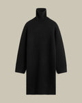 Broad Turtleneck Dress Black