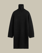 Broad Turtleneck Dress Black