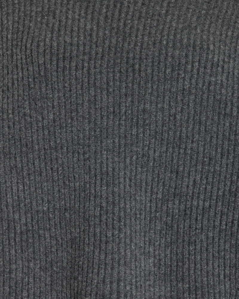 Ribbed Knit Turtleneck Grey