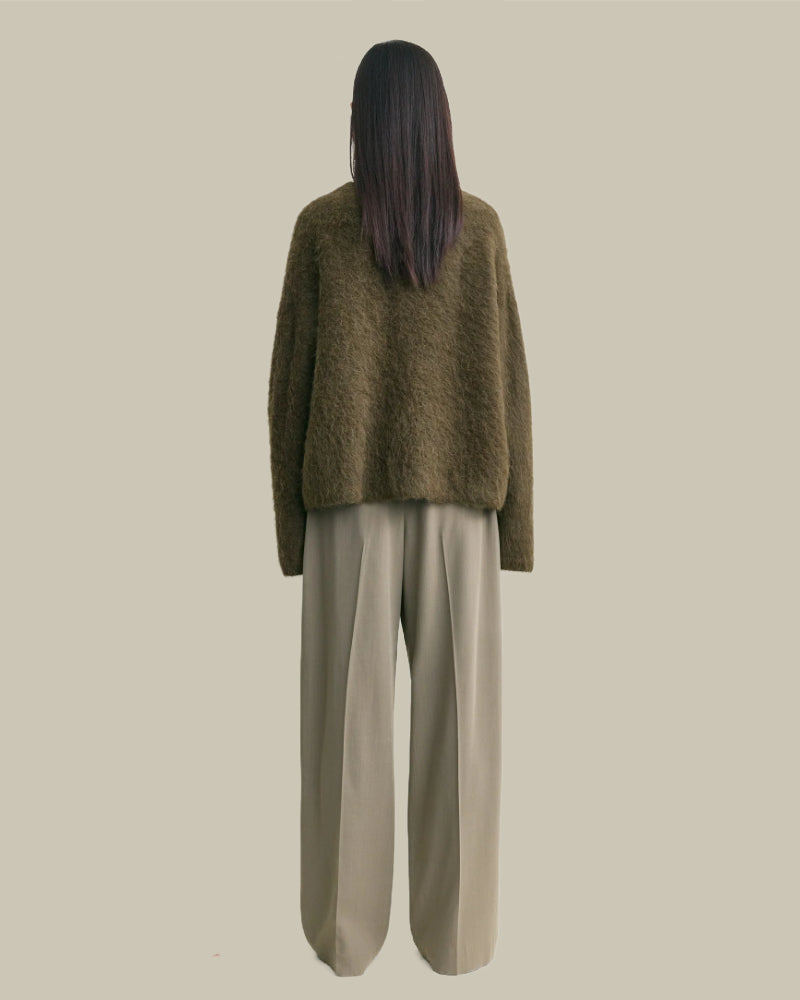 Boxy Alpaca Knit Pepper