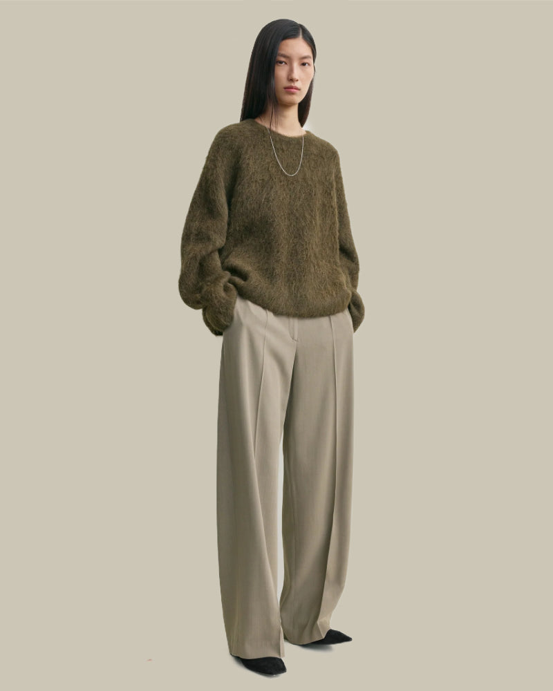 Boxy Alpaca Knit Pepper