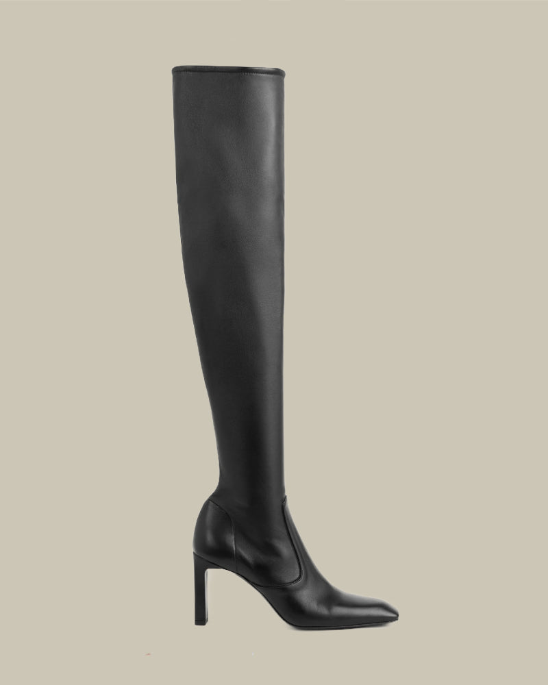 Nappa Leather Over The Knee Boots