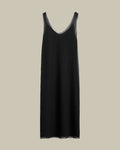 Chiffon Slip Dress Black