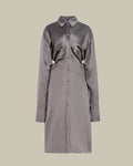 Slouch Shirtdress Graphite