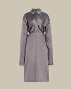 Slouch Shirtdress Graphite