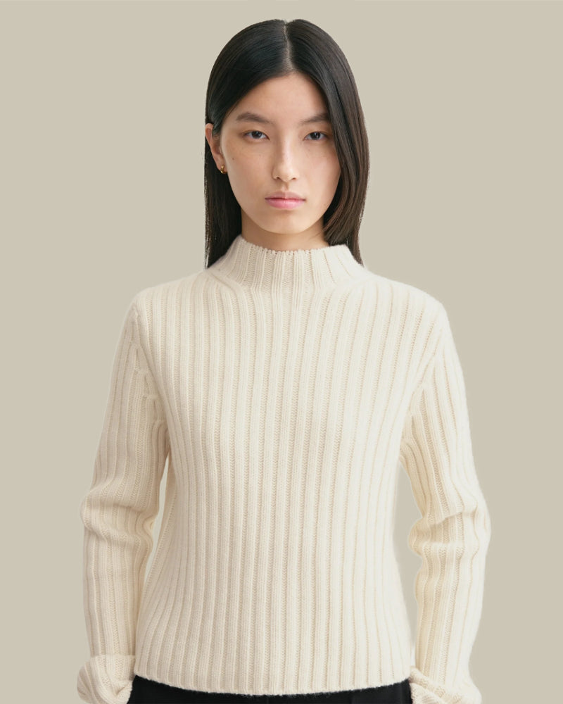 Petite Chunky Rib Knit Snow