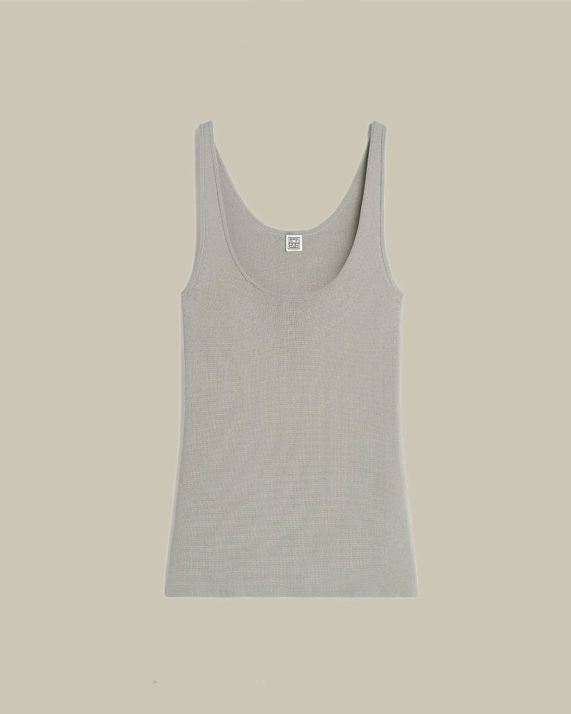 Compact Knit Tank Dove