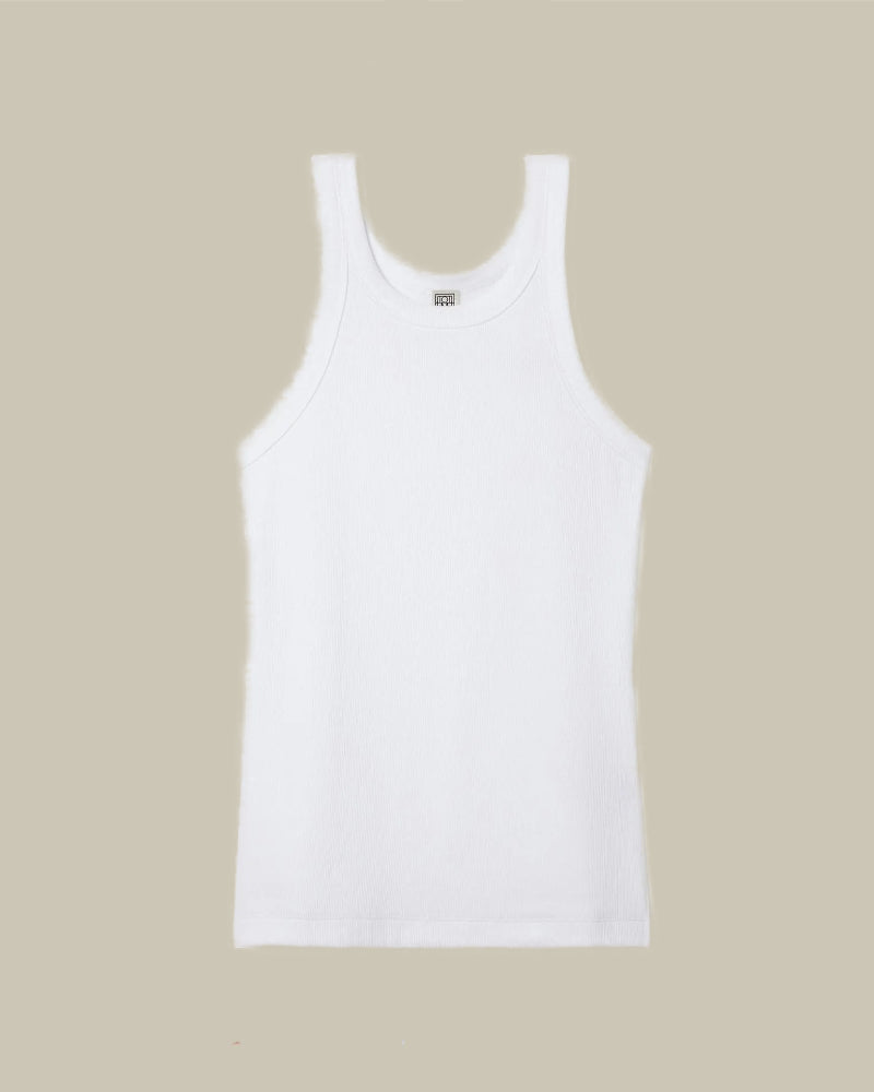 Curved Rib Tank White