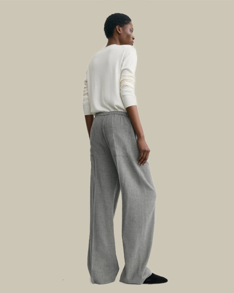 Grey Winter Drawstring Trousers