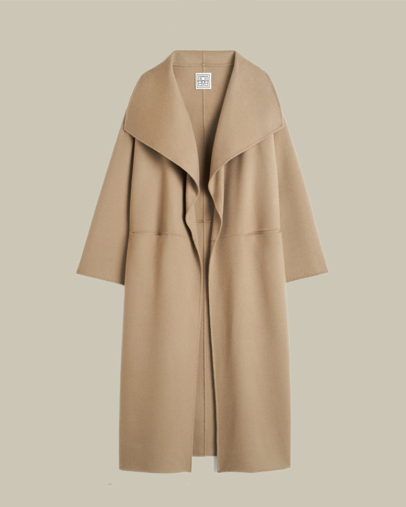 Signature Wool Cashmere Coat Truffle