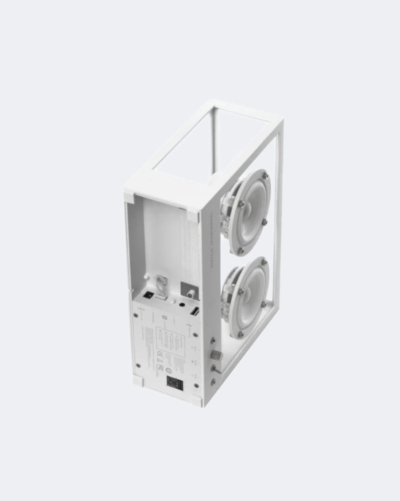 Small Transparent Speaker White