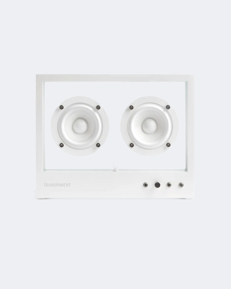 Small Transparent Speaker White