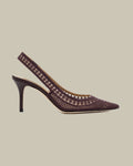 Trieste 75 Slingback Aubergine