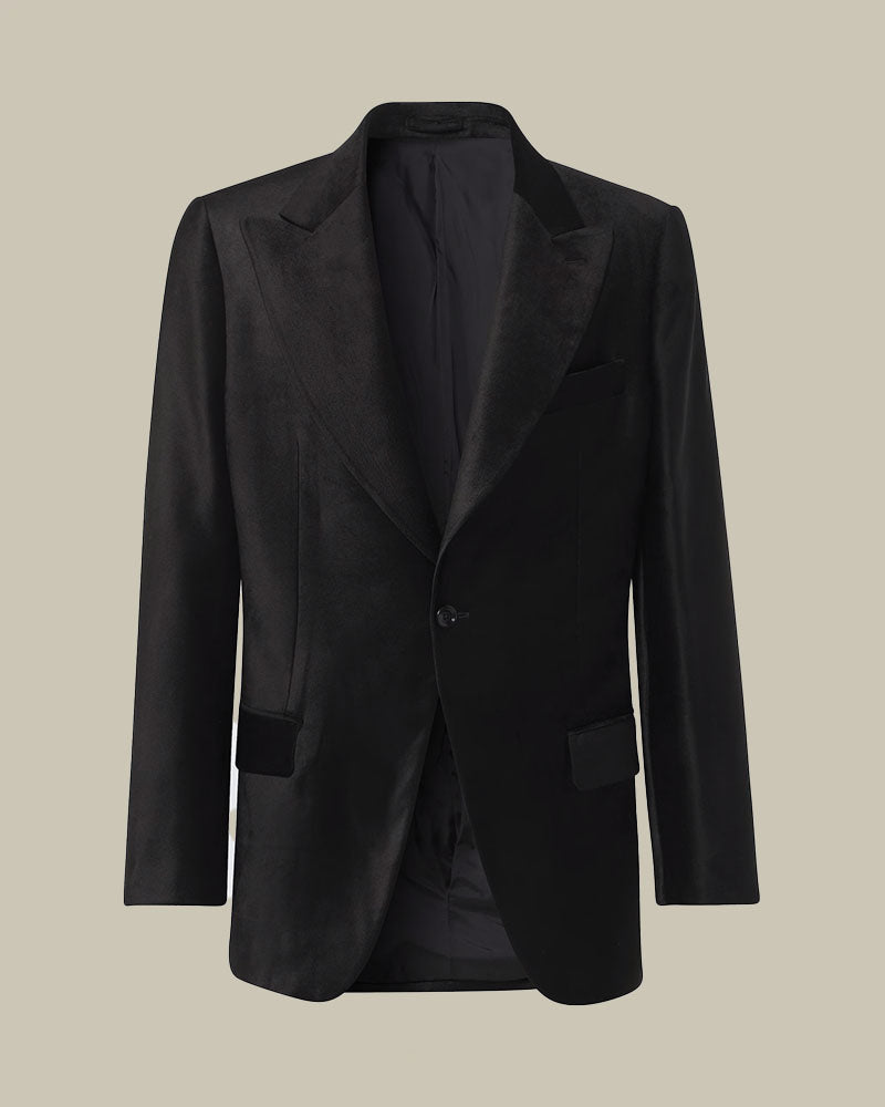 Black Velvet Peak Lapel Tuxedo