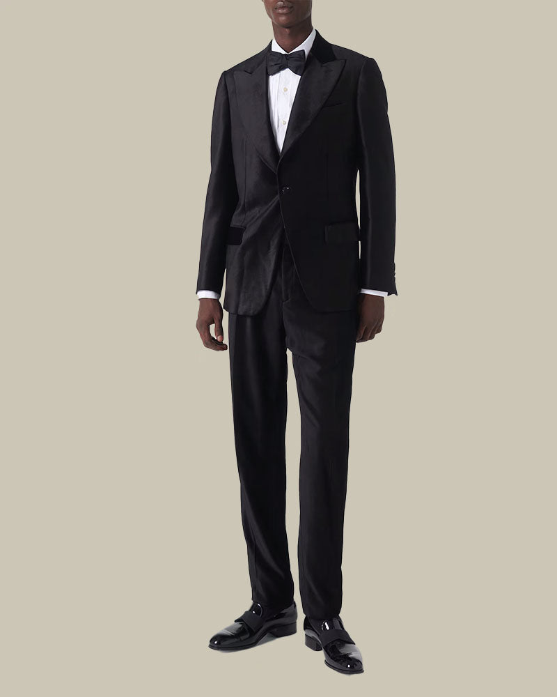 Black Velvet Peak Lapel Tuxedo