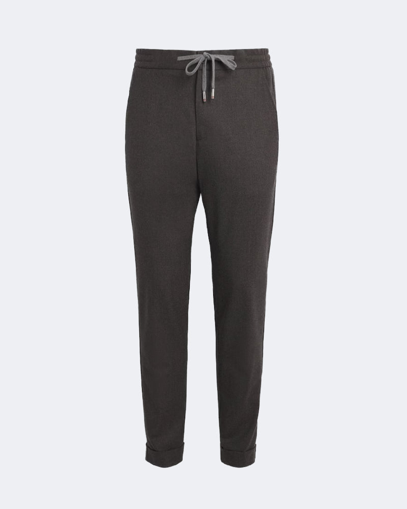 URUS Brown Wool & Cashmere Stretch Flannel Twinset