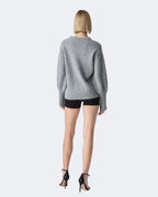 Celine Charcoal Crew Neck Knit