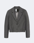 Bleeker Grey Technical Wool Jacket