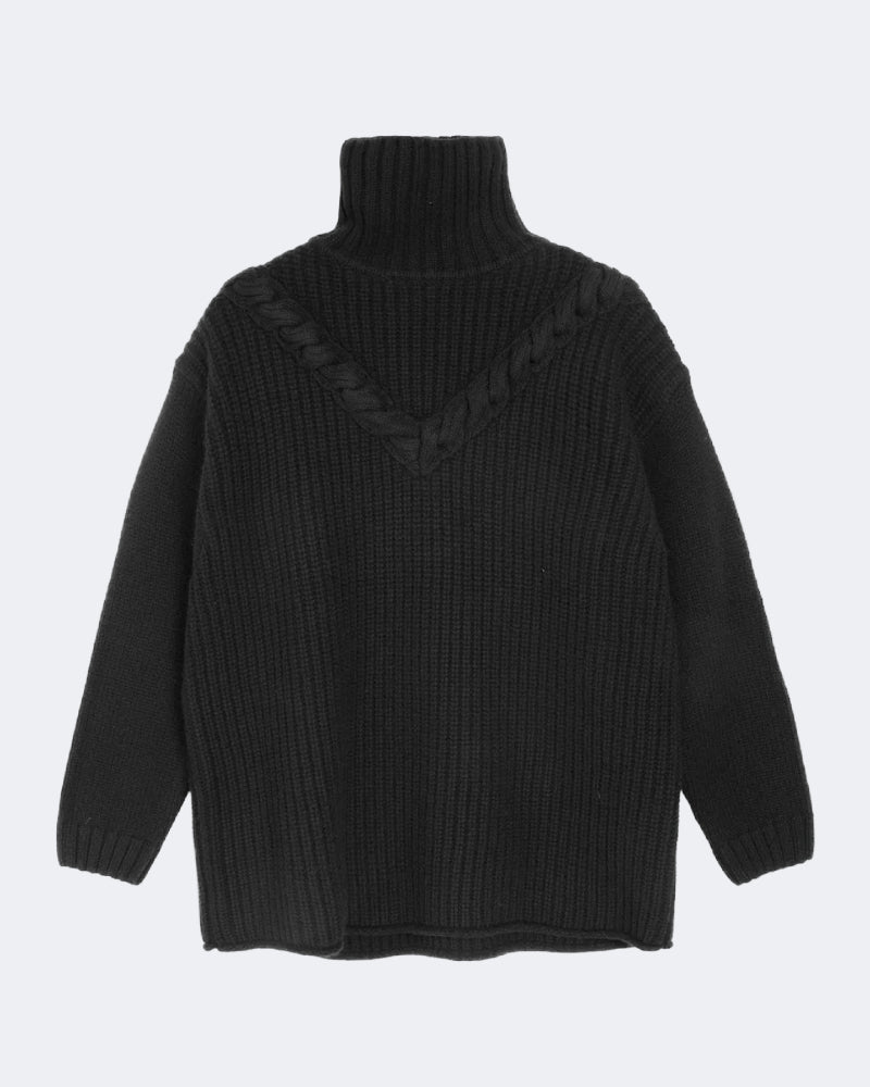 Pauline Black Funnel Neck