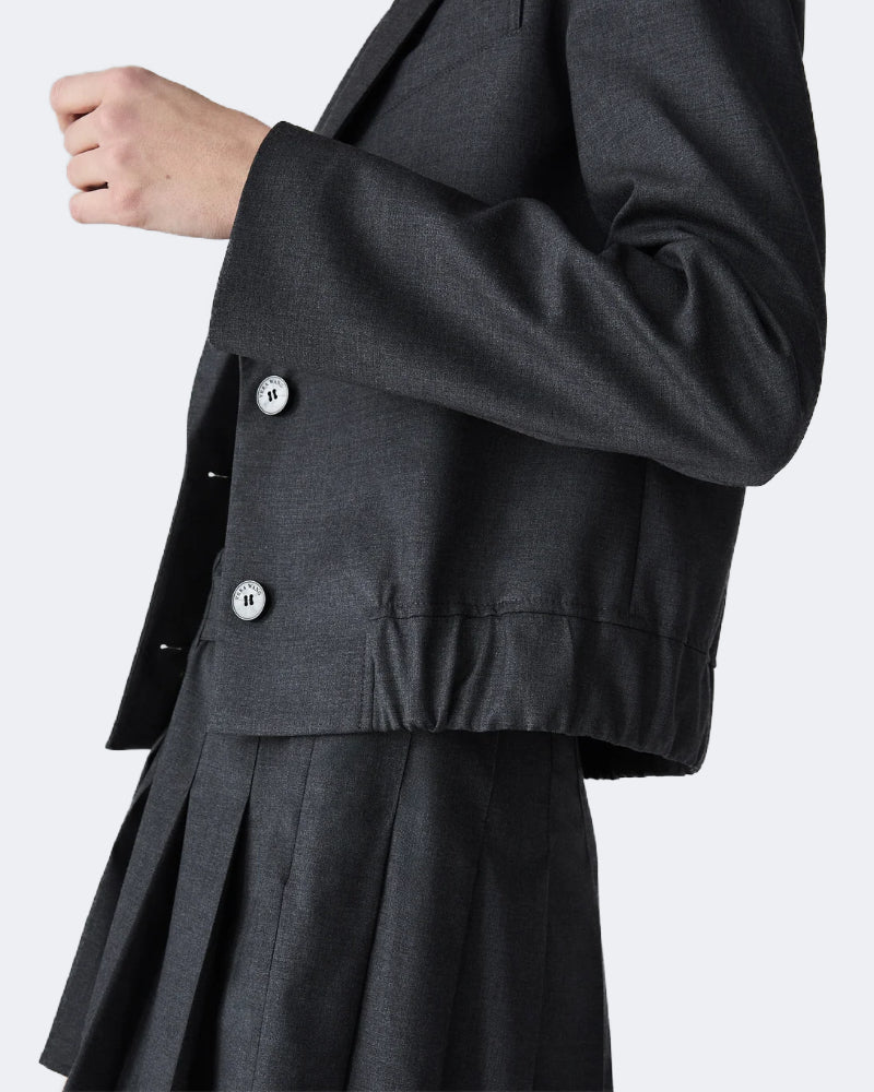 Bleeker Grey Technical Wool Jacket