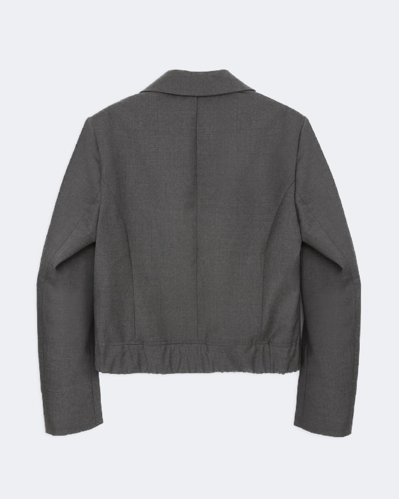 Bleeker Grey Technical Wool Jacket