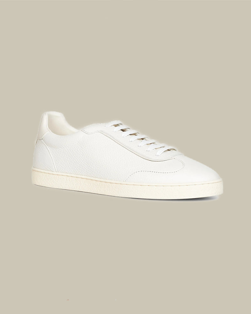 White Deerskin Sneaker