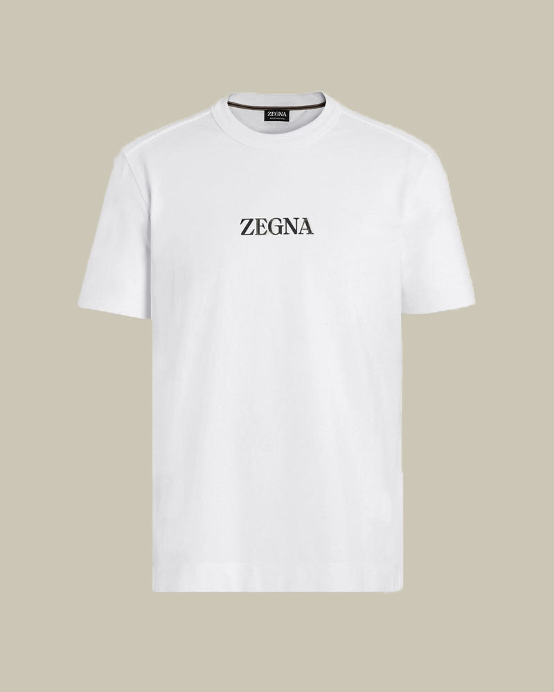 Premium Cotton Logo T Shirt White