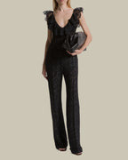 Wool Lace Trouser