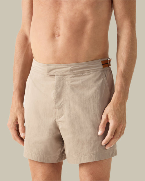 232 Road Brand Mark Rio Swim Trunks Beige