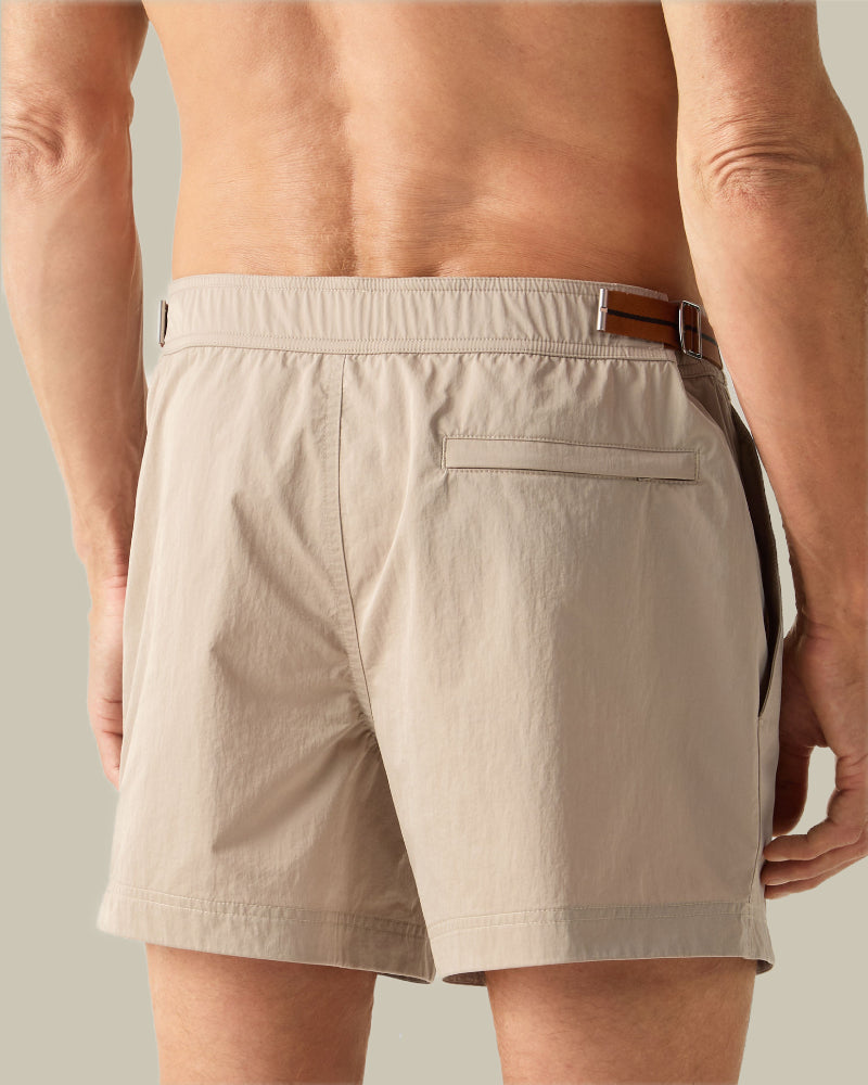 232 Road Brand Mark Rio Swim Trunks Beige